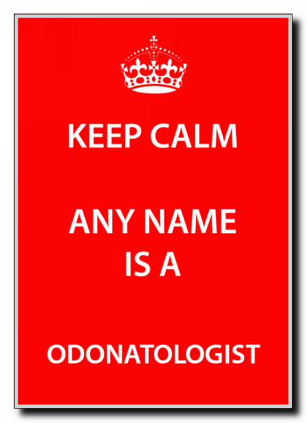 Odonatologist Personalised Keep Calm Jumbo Magnet