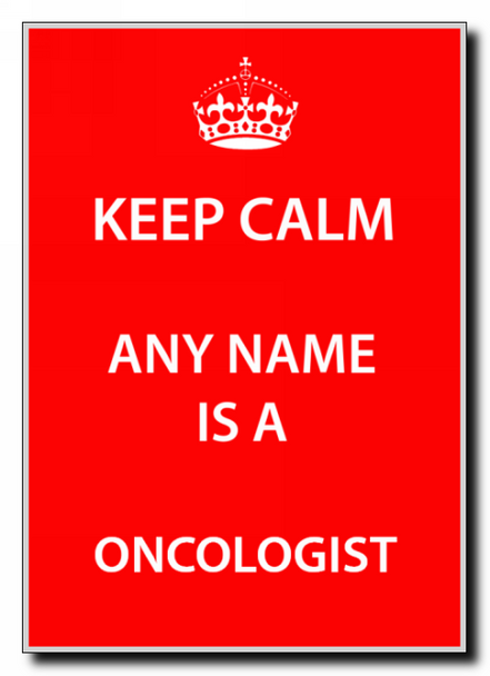 Oncologist Personalised Keep Calm Jumbo Magnet