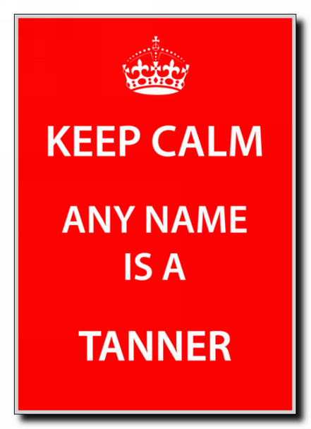 Tanner Personalised Keep Calm Jumbo Magnet