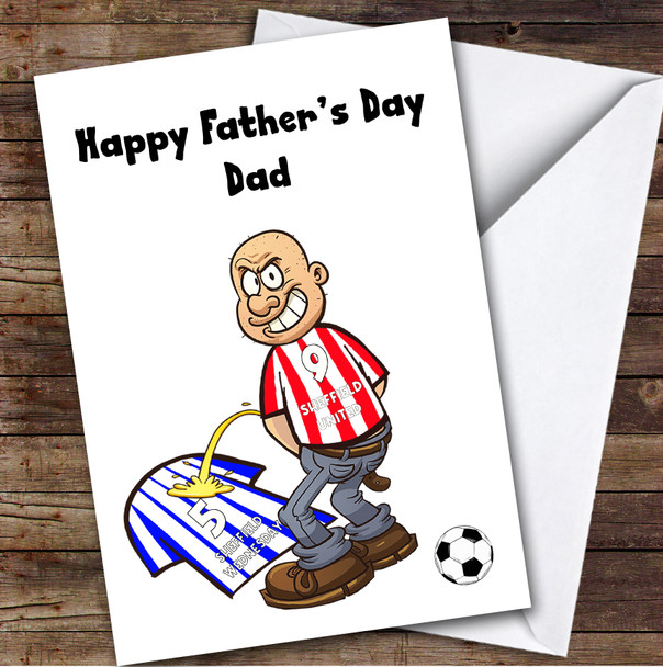 United Weeing On Wednesday Funny Wednesday Football Fan Father's Day Card