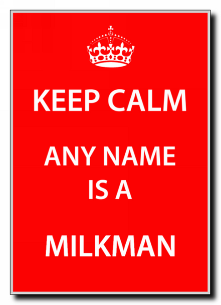 Milkman Personalised Keep Calm Jumbo Magnet