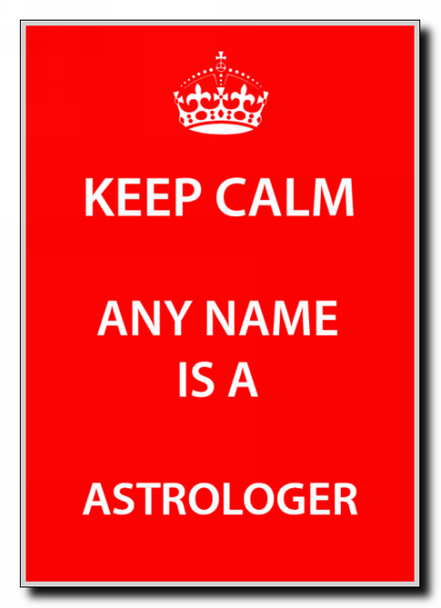 Astrologer Personalised Keep Calm Jumbo Magnet