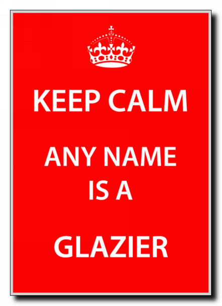 Glazier Personalised Keep Calm Jumbo Magnet