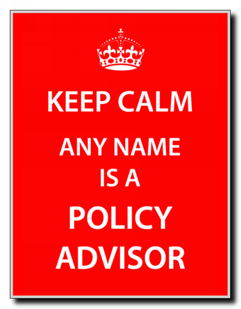 Policy Advisor Personalised Keep Calm Jumbo Magnet