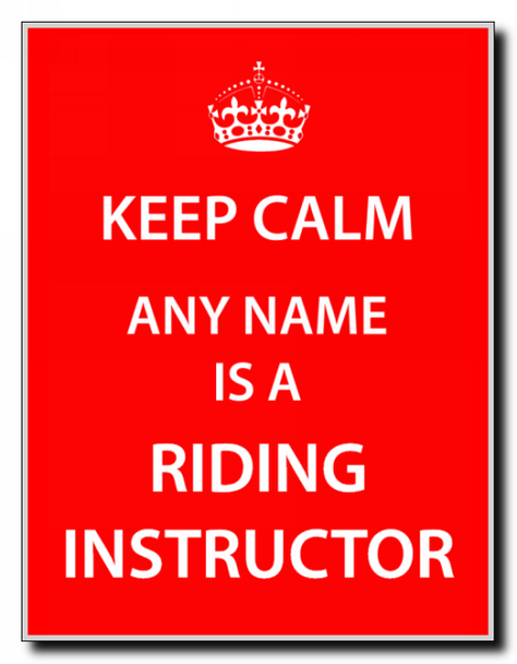 Riding Instructor Personalised Keep Calm Jumbo Magnet