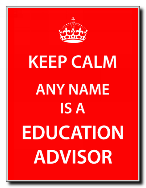 Education Advisor Personalised Keep Calm Jumbo Magnet