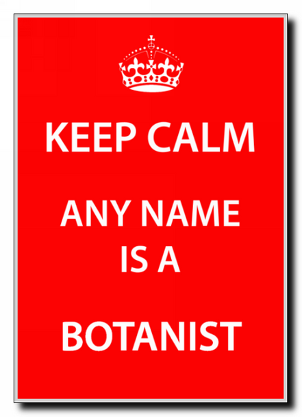 Botanist Personalised Keep Calm Jumbo Magnet