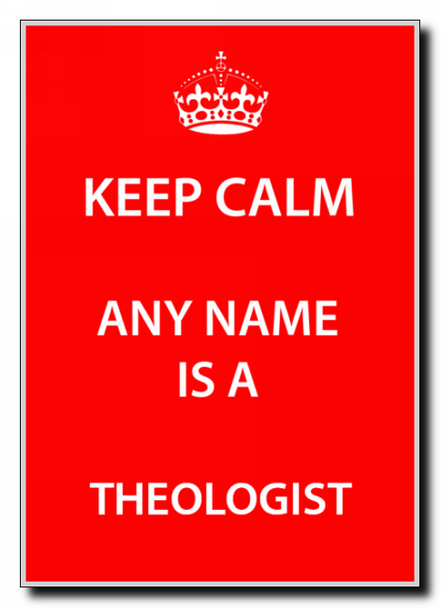 Theologist Personalised Keep Calm Jumbo Magnet