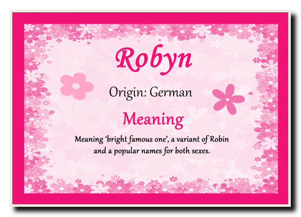 Robyn Personalised Name Meaning Jumbo Magnet