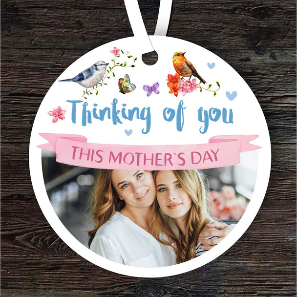 Thinking Of You This Mother's Day Birds Photo Memorial Keepsake Custom Ornament