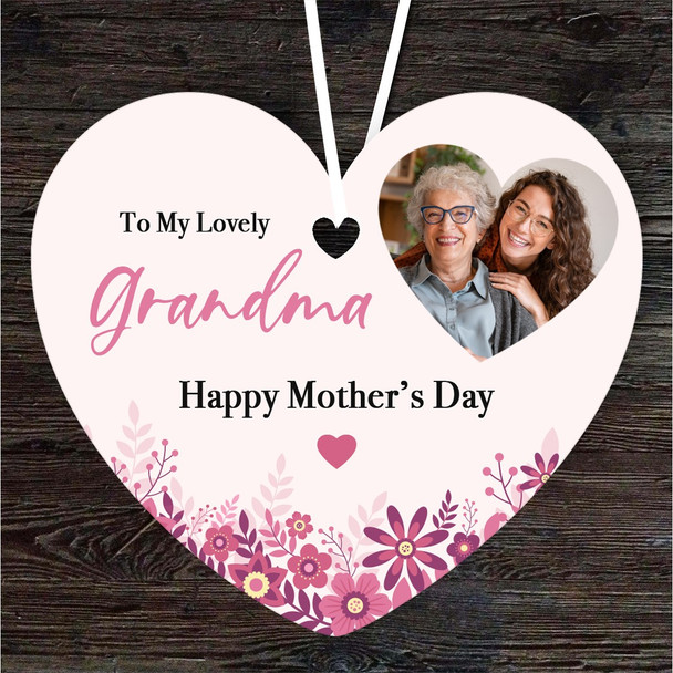 Lovely Grandma Heart Photo Frame Mother's Day Gift Heart Personalised Ornament