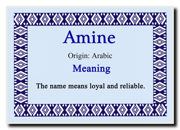 Amine Personalised Name Meaning Jumbo Magnet