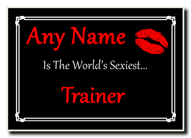 Trainer Personalised World's Sexiest Jumbo Magnet