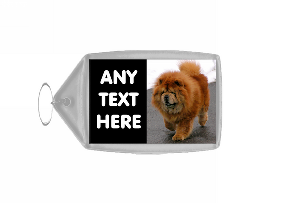 Chow Chow Personalised Keyring