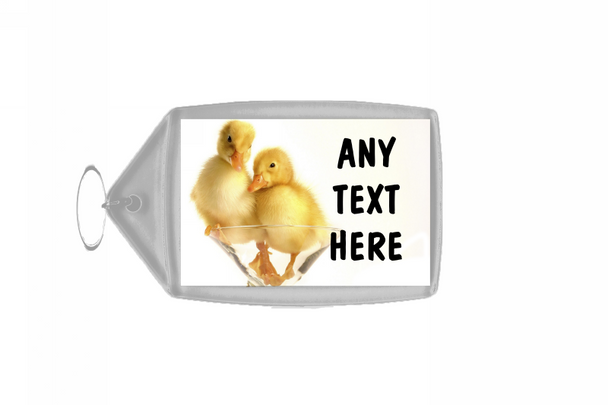 Cute Ducklings Personalised Keyring