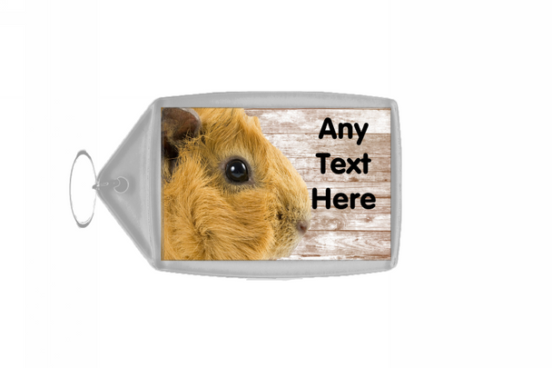 Guinea Pig Cute Shabby Personalised Keyring