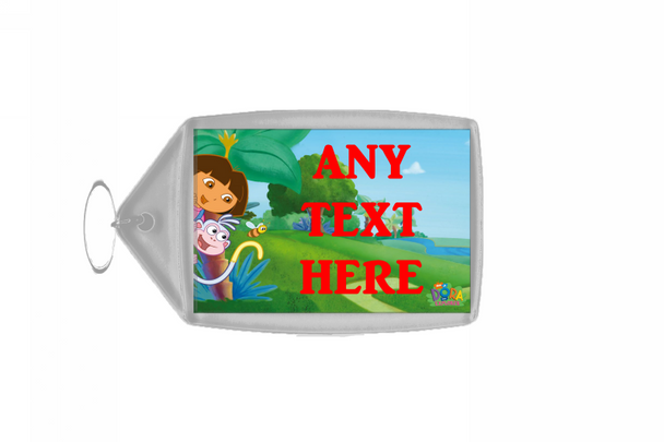 Dora The Explorer And Boots Personalised Keyring