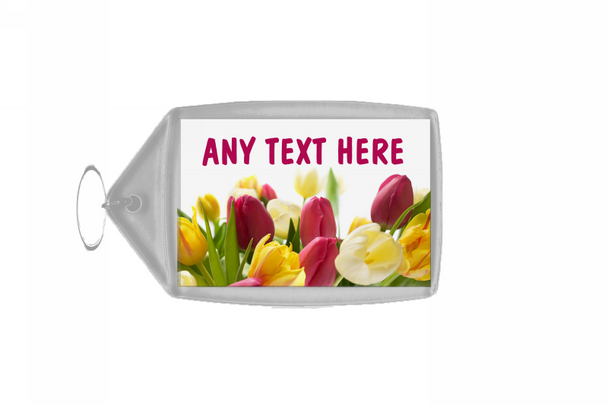 Tulip Personalised Keyring