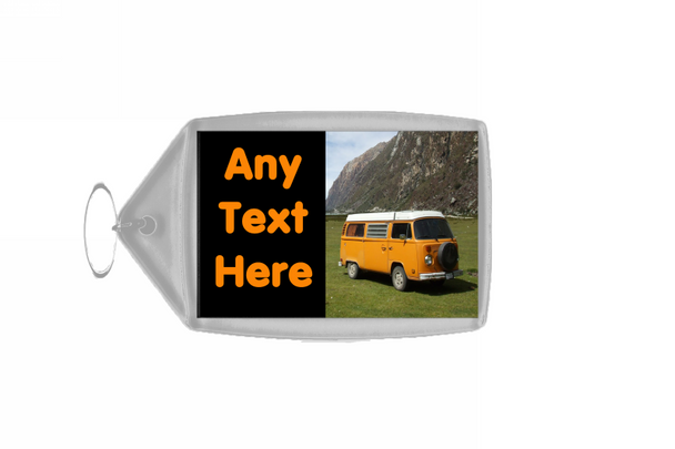 Camper Van Personalised Keyring