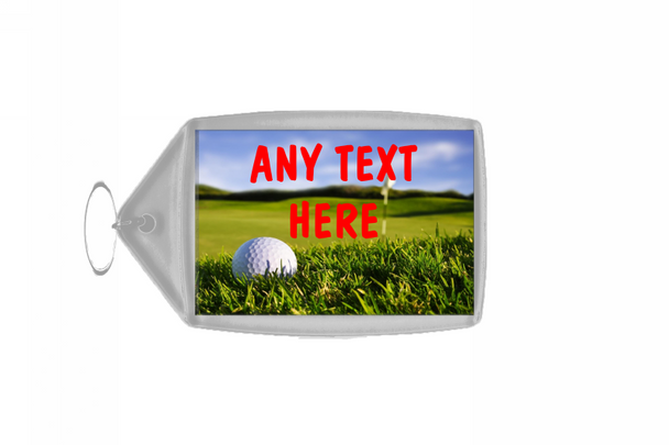 Golf Personalised Keyring