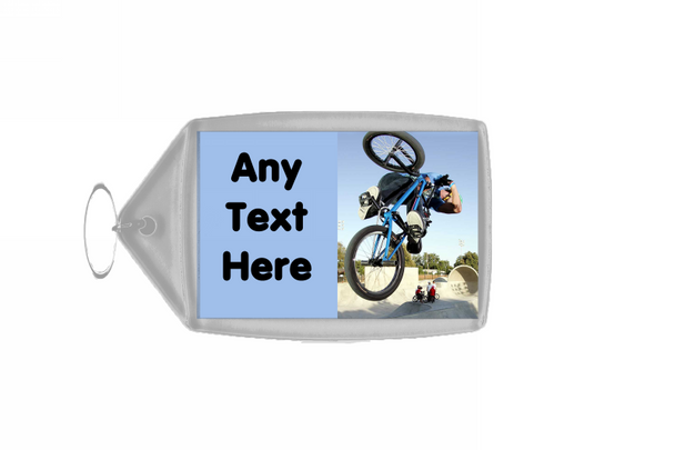 Bmx Bike Personalised Keyring