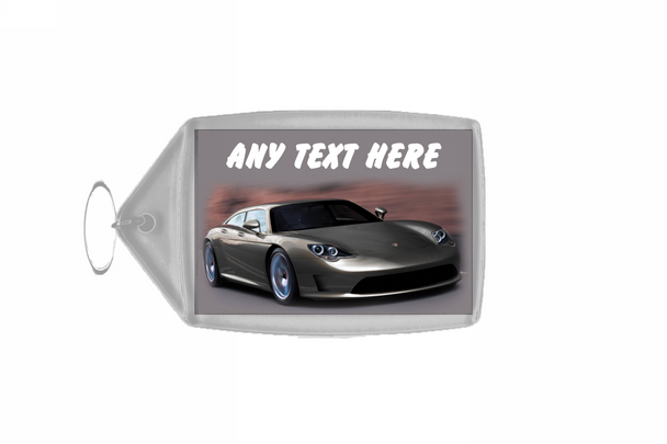 Porsche Panamera Personalised Keyring