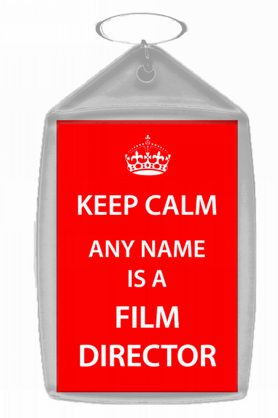 Film Director Personalised Keep Calm Keyring