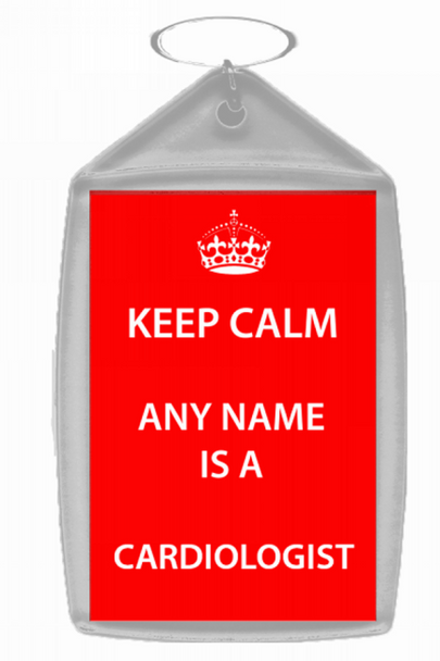 Cardiologist Personalised Keep Calm Keyring