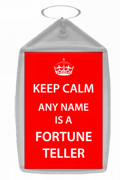 Fortune Teller Personalised Keep Calm Keyring