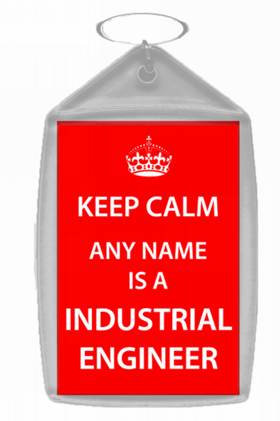 Industrial Engineer Personalised Keep Calm Keyring
