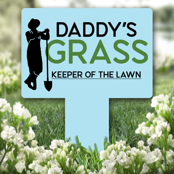 Gardener Daddy's Grass Garden Personalised Gift Garden Plaque Sign Ground Stake