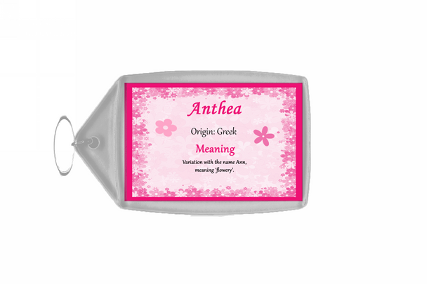 Anthea Personalised Name Meaning Keyring