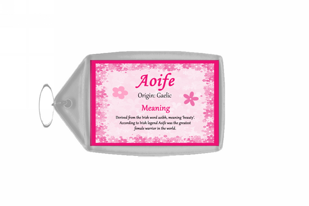 Aoife Personalised Name Meaning Keyring