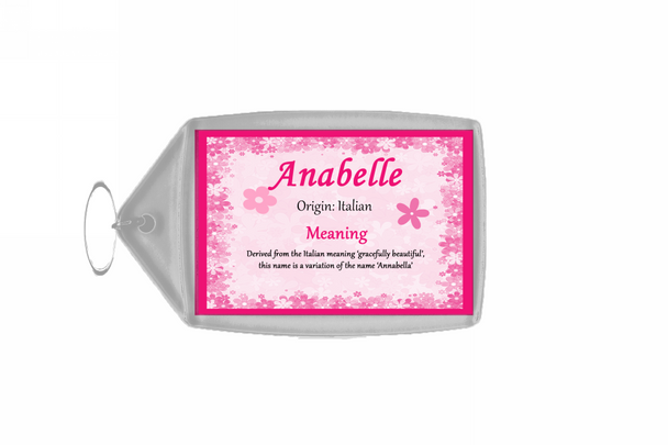 Anabelle Personalised Name Meaning Keyring