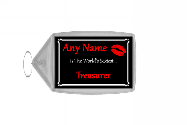 Treasurer Personalised World's Sexiest Keyring