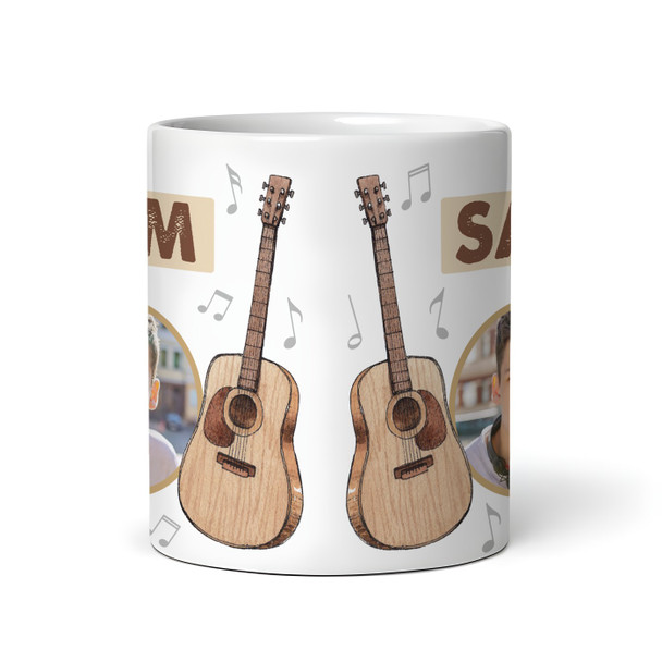 Guitar Music Gift Photo Coffee Tea Cup Personalised Mug