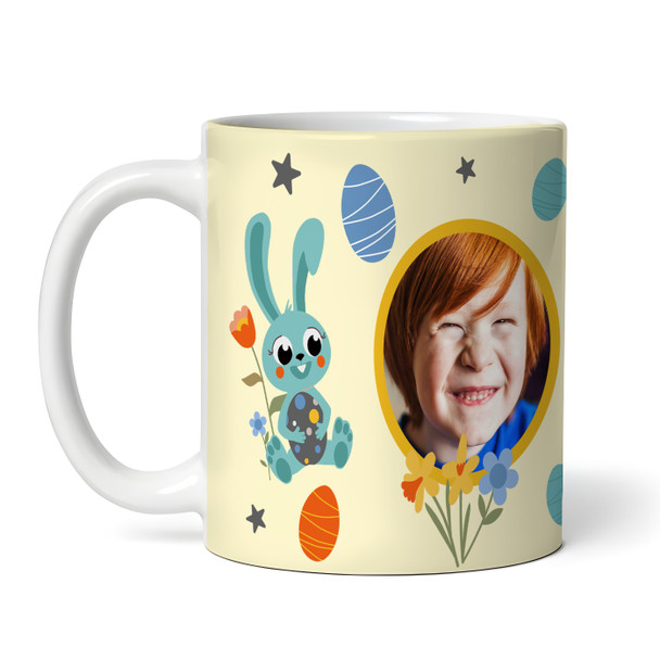 Happy Easter Gift Yellow Bunny Photo Coffee Tea Cup Personalised Mug