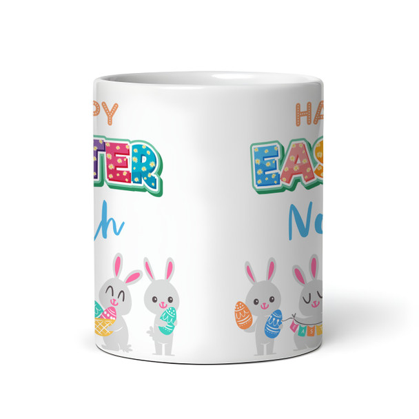 Happy Easter Gift Bright Bunny Rabbit Coffee Tea Cup Personalised Mug