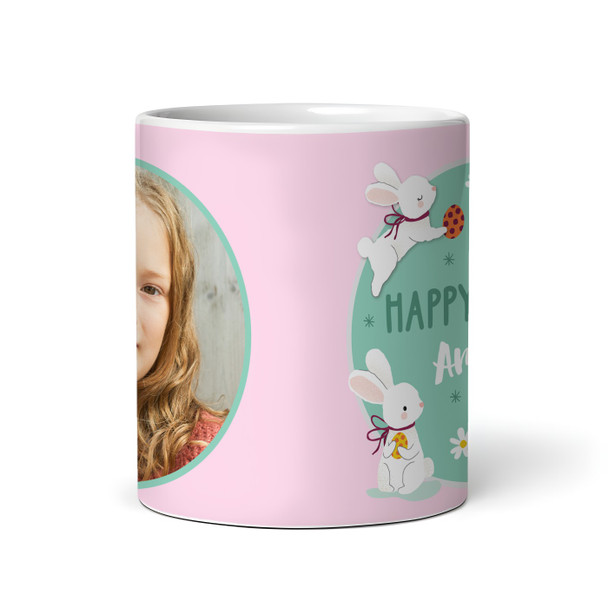 Happy Easter Gift Bunny Photo Daisy Coffee Tea Cup Personalised Mug