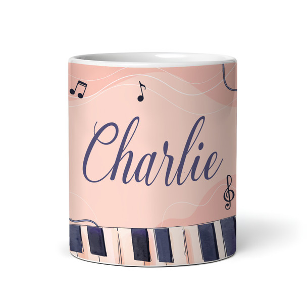 Music Singer Gift Pink Peach Coffee Tea Cup Personalised Mug