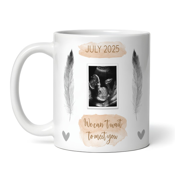 New Baby Gift Scan Announcement Orange Photo Coffee Tea Cup Personalised Mug