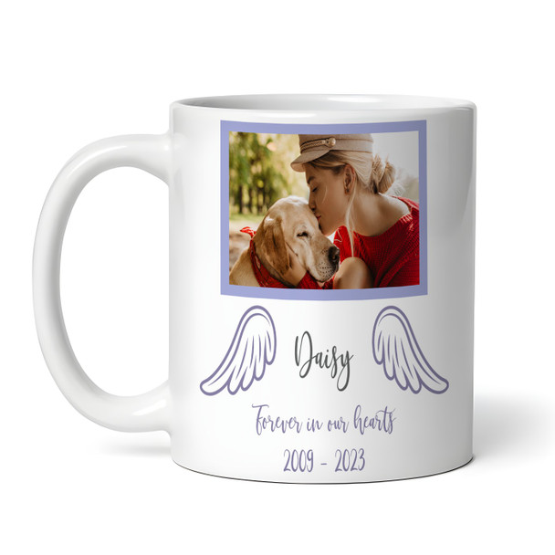 Pet Loss Paw Print Angel Wings Sympathy Memorial Keepsake Gift Personalised Mug