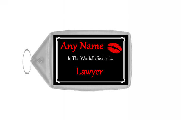 Lawyer Personalised World's Sexiest Keyring