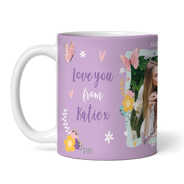 Best Stepmom Ever Mother's Day Purple Photo Gift Coffee Tea Cup Personalised Mug