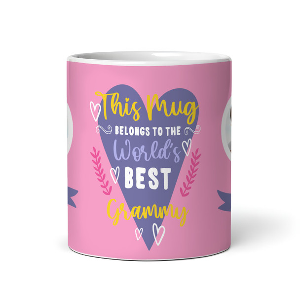 Worlds Best Grammy Mother's Day Birthday Heart Photo Gift Personalised Mug