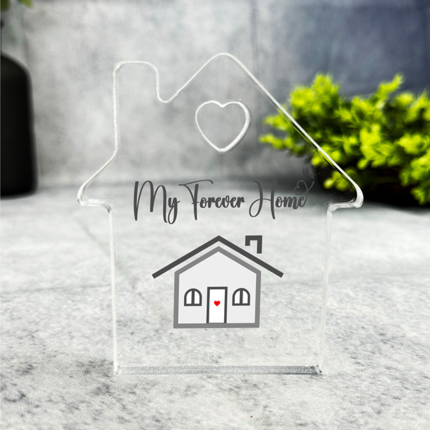 Custom Ornament Grey My Forever Gift For New Home House Plaque Keepsake Gift