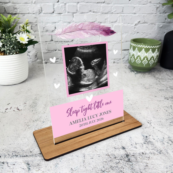 Baby Girl Pink Loss Miscarriage Infant Loss Memorial Keepsake Gift Custom Plaque