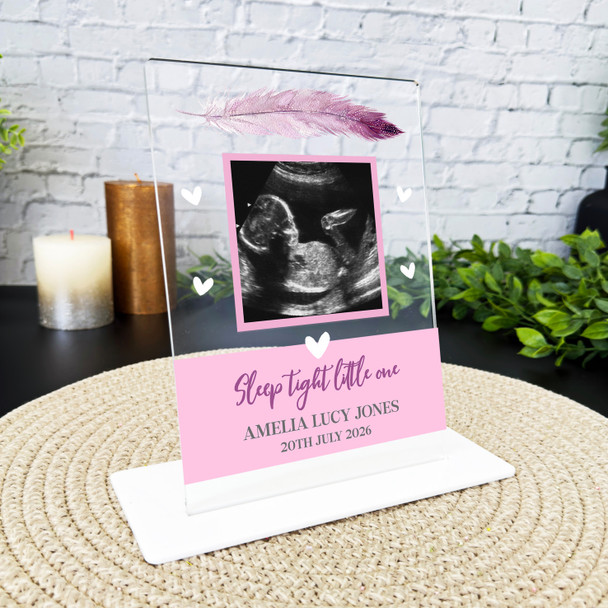 Baby Girl Pink Loss Miscarriage Infant Loss Memorial Keepsake Gift Custom Plaque