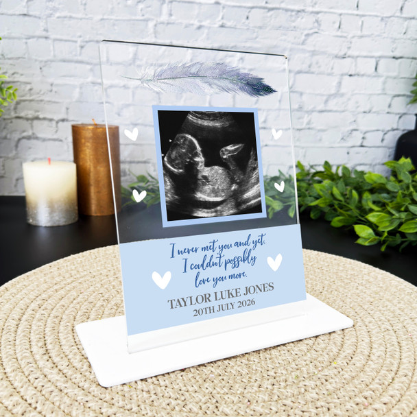 Baby Boy Blue Loss Miscarriage Infant Loss Memorial Keepsake Gift Custom Plaque