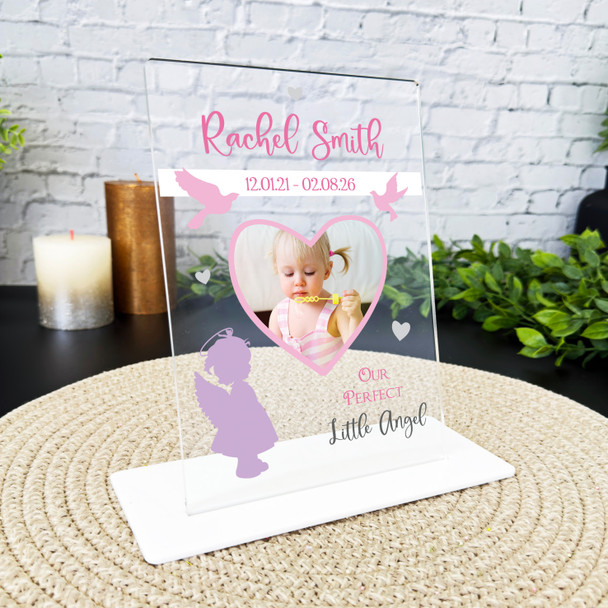 Girl Child Loss Memorial Keepsake Gift Our Perfect Little Angel Custom Plaque